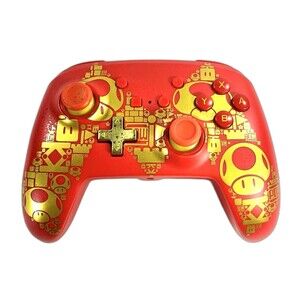 PowerA Super Mario Golden M Enhanced Controller Only Nintendo Switch Tested